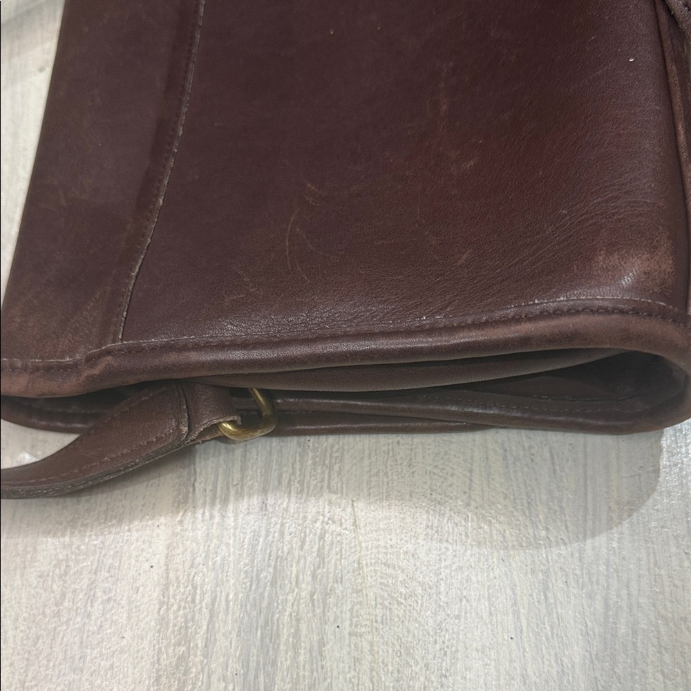 Vintage Coach Legacy Flap Brown Leather Crossbody Bag - Picture 11 of 11